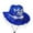Blue, variant on HNMKIU Super Shiny Western Cowboy Style Hat For Dazzling Birthday Party And Occasions Black,One Size