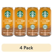 (4 pack) Starbucks Doubleshot Energy Caramel Coffee Energy Drink, 15 fl oz Can