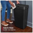 thumbnail image 2 of Rubbermaid Touch-Top Kitchen Trash Can with Lid, 12.2 Gal Garbage Container, Black, 2 Pack, 2 of 5