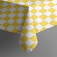 thumbnail image 3 of Yellow and White Checkerboard Pattern Rectangle Tablecloth 60"x84",Waterproof Polyester Rectangle Table Cloth, Wipeable Spillproof Polyester Tablecloth for Dining, Camping, Indoor and Outdoor, 3 of 5