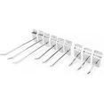 thumbnail image 4 of ZOUSSIQI Slatwall Hooks 25PCS 6 Inch Slatwall Accessories Slatwall Panel Hooks Garage Organization Slat Wall Hooks Heavy Duty Pegboard Gridwall Hooks Display Hooks for Retail CA919-8385, 4 of 7