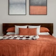 thumbnail image 2 of AFI Orlando Full Modern Solid Wood Panel Headboard with Attachable Charger, Walnut, 2 of 8