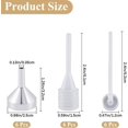 thumbnail image 2 of Aluminum Funnels Hoppers with Plastic Spring Trasfer Pipettes Platinum 32~62x16.5~25mm, 2 of 6