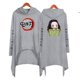 thumbnail image 1 of Anime Kimetsu no Yaiba Cosplay disfraz Demon Slayer Kamado Tanjirou impresión 3D adulto vestido con capucha ropa de murciélago cortavientos XXL y Kimetsu no Yaiba Gao Jinjia LED, 1 of 2