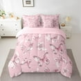 thumbnail image 2 of Castle Fairy Boys Girls Animal Butterflies Twin Bedding Sets 7-Piece,Spring Garden Bedding Comforter Set Microfiber,Abstract Gradient Ombre Breathable Sheet Sets,Luxury Bedroom Decor,Reversible, 2 of 8