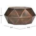 thumbnail image 4 of SAFAVIEH Astrid Solid Glam Faceted Octagon Coffee Table, Copper, 4 of 4