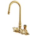 thumbnail image 2 of Kingston Brass Vintage Goose Neck Faucet with Back Outlet & Diverter, 2 of 4