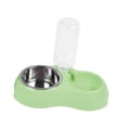 thumbnail image 4 of Juego de cuencos de agua Y comida para mascotas Strade Fareast Limited de acero inoxidable color verde, 4 of 8