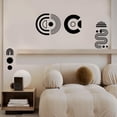 thumbnail image 3 of Calcomanías de pared minimalistas bohemias Calcomanías y murales de pared geométricos negros arqueados Calcomanías de pared, 3 of 8
