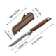 thumbnail image 3 of Navaja de Bolsillo de Damasco, Cuchillo de Supervivencia, Cuchillo Plegable con Mango de Sándalo, Cuchillo Plegable para Exteriores., 3 of 7