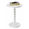 thumbnail image 2 of Convenience Concepts Palm Beach No Tools Spindle Table, White, 2 of 2