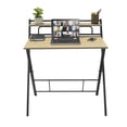 thumbnail image 2 of Escritorio Plegable Top Living Individual Estructura Cruzada color Cafe con Negro, 2 of 7