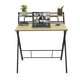 thumbnail image 2 of Escritorio Plegable Top Living Individual Estructura Cruzada color Cafe con Negro, 2 of 7