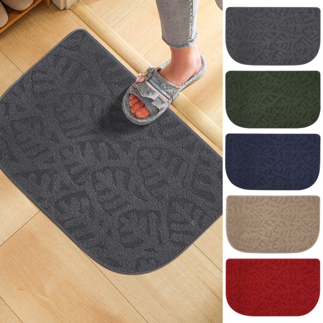 Indoor Doormat, Super Absorbs Mud Mat, Washable NonSlip Rubber Backing