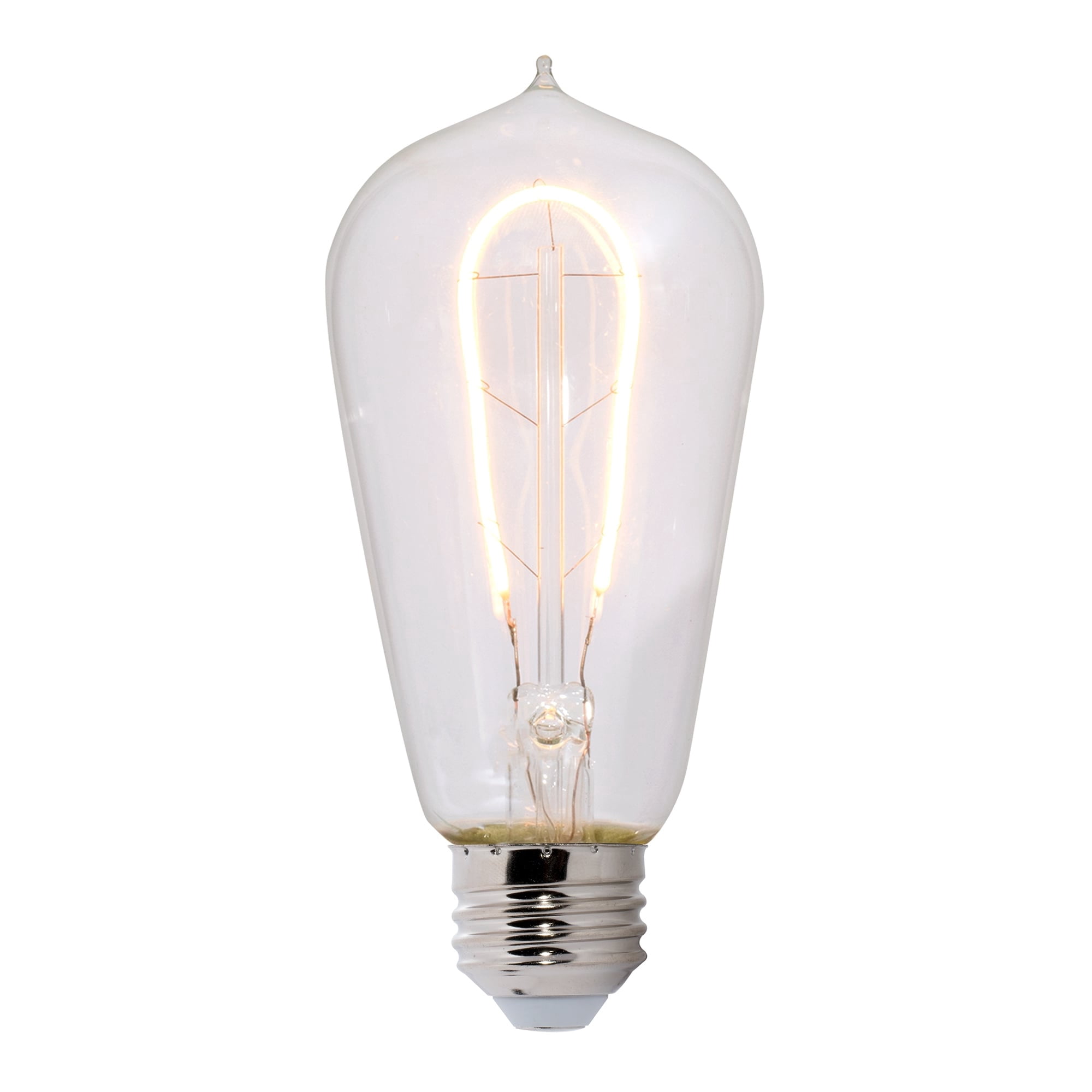 Bulbrite Pack of (2) 5 Watt Dimmable Antique Filament ST18 Medium (E26) LED Bulb - 2200K and 80 CRI
