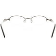 thumbnail image 4 of Womens Optical Eyewear - Oval Shape, Metal Half Rim, Copper Gunmetal, 4 of 4