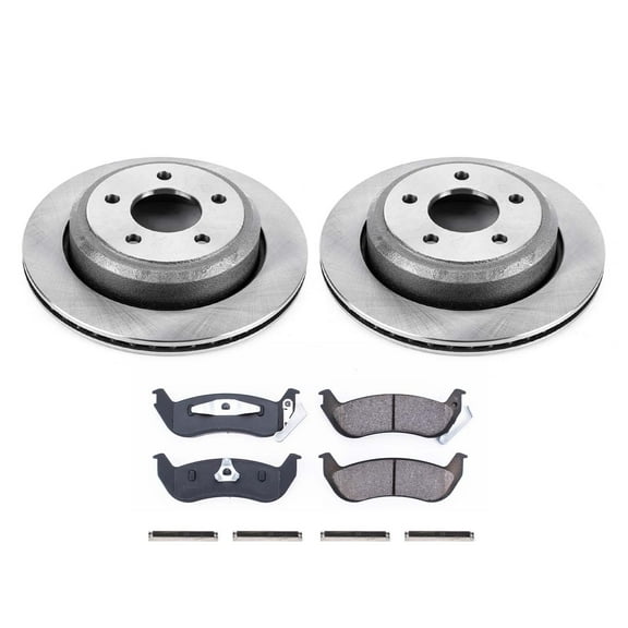 Ultimate Brakes Rear Semi-Metallic Brake Pad and Rotor Kit with Hardware WM80907