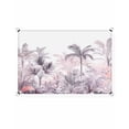 thumbnail image 6 of Sun Shade Sail 8'x10' Monstera Palm Tree Rectangle Sun Shade Sails Canopy Waterproof Tropical Forest Outdoor Sunshades Sand UV Block Cover Shades Cloth for Patio Backyard Garden Deck Porch Lawn, 6 of 9