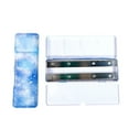 thumbnail image 6 of Watercolor Paint Palette Box 24 Well Travel Paint Case Paint Metal Paint Box, 6 of 11