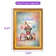 thumbnail image 5 of Happy Birthday Cute Puppy Pitbull with Cake Gifts Party Hat Acrylic Plaque with Wood Photo Frame Box Terrier Dog Lover Light Box - 00029, 5 of 5