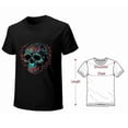 thumbnail image 4 of Skull T-shirt Skull Unisex T-shirt Unisex tees Casual Cotton Colorful Printing, 4 of 5