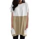 thumbnail image 1 of Gibobby Blusas Para Mujer Elegantes Blusa holgada de cuello redondo con bloqueo de color informal de verano para mujer, blusa de manga corta con bolsillos（D， M), 1 of 5
