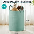 thumbnail image 6 of YOUDENOVA Laundry Hamper Basket, Woven 58L Tall Laundry Basket for Blanket Organizer- Nursery Hamper for Bedroom And Bathroom Storage, 6 of 7