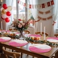 thumbnail image 5 of Pink Marble Round 15 Inch Placemats Set of 2, Nature Marble Crack Yellow Lines Art HeatResistant Non Slip Place Mats for Dining Table, Wipeable Braided Kitchen Table Mats for Housewarming, 5 of 9