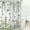 Sage Green Leaf Hummingbird, variant on Spring Shower Curtain, Colorful Flower Hummingbirds Butterflies Green Watercolor Leaf Botanical Bathroom Curtain Waterproof Fabric Machine Washable with Hooks, 72" Wx72 L
