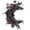 No Light, variant on Anvora 13.8" Halloween Black Rose Moon Wreath for Front Door, Gothic Crescent Moon Wreath with Red Berries, Perfect Horror Wreath for Farmhouse Garland Yard Halloween Party Decoration(With Light)