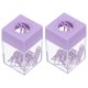 thumbnail image 1 of Soporte de clip de papel magnético Uxcell, 2 piezas organizador de clips de papel de gran capacidad para escritorio, púrpura, 1 of 6