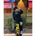 thumbnail image 3 of Embroidered Wide Leg Pants High Street Retro Trousers Women Street Hip-Hop Straight, 3 of 6