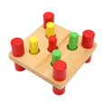 thumbnail image 1 of Wooden Hammering Toy, Safe Durable Rounded Corner Fine Motor Skills Wooden Pounding Toy  For School, 1 of 8