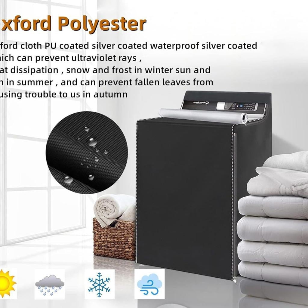 POYOGA Reinforced Washing Machine Dust Cover Shield AntiSlip Oxford Cloth Guard