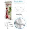 thumbnail image 3 of Christmas Flamingos Blackout Curtains, French Door Curtains for Door Window, Xmas Balls Tree Rustic Privacy Drapery for Patio/Sidelight Doors, 1 Panel with Tieback, 54 x 72 Inches, 3 of 6