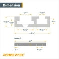 thumbnail image 2 of POWERTEC 48" Combo T-Track and Miter T-Track (71365), 2 of 6