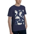 thumbnail image 2 of Bingfone Angry Shark Men'S Loose Fit Short-Sleeve Pocket T-Shirt, 2 of 7