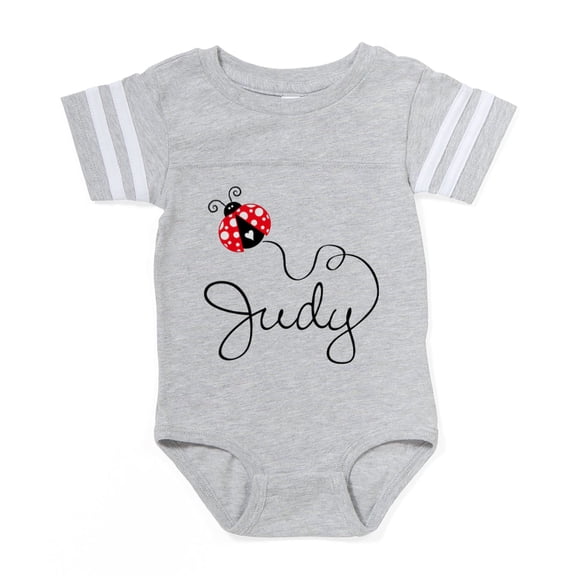 CafePress - Ladybug Judy - Cute Infant Baby Football Bodysuit