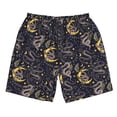thumbnail image 2 of Honeii's Snake Sleep Print Men's Casual Shorts with Drawstring，Swim Trunks Quick Dry Beach Shorts, 2 of 5