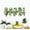 D 40X90cm, variant on Totoro Hero Green Vine Dill Leaves Flower Hanging Basket Wall Stickers Bedroom Dining Living Room Kitchen Green Plant Home Decor Wall Decals