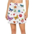 thumbnail image 4 of Faldas de tenis plisadas con estampado floral de verano para mujer de DYTTDG, pantalones cortos deportivos elásticos de dos piezas para yoga, faldas en liquidación, 4 of 7