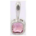 thumbnail image 4 of Pink Sapphire 14K White Gold Solitaire Pendant Octagon Cut Anniversary Gift Gift Pendant for Beloved, 4 of 4