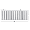 thumbnail image 6 of Unipaws Freestanding Pet Gate 36 inches High 5 Panels, Grey, 6 of 7