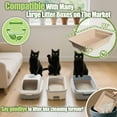 thumbnail image 5 of Disposable Litter Boxes for Cats Large: 2/4/6/8-Pack 17.5'' x 13.5'' Leak-Proof Sustainable for Indoor/Travel Use Standalone or as Liner 2-Pack, 5 of 12