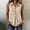 A1 Khaki, variant on Womens Flowy Linen Tank Top Collared Henley Shirts V Neck racerback Tops Crop Tops Tunic Top Loose Fit Cami Flowy Shirts Sleeveless Layering Camisoles Mexican Shirts Boho Shirts Work Vests