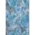 thumbnail image 2 of Addison Rugs Mayfield Premium Machine Washable Transitional Floral Blue Rectangle Rug, 8' x 10', 2 of 7