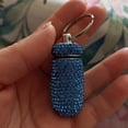 thumbnail image 3 of 3Pcs/Set Pocket Pill Case Rhinestone Studded with Keychain Aluminum Alloy Stunning Appearance Pills Storage Box for Outdoor Sports, 3 of 8