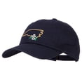 thumbnail image 2 of North Carolina Dogwood with Map Embroidered Unstructured Washed Cap - Navy OSFM, 2 of 5