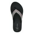 Time and Tru Women's Embellished Wedge Flip Flops
