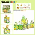 thumbnail image 4 of Set de bloques de construcción de azulejos magnéticos PicassoTiles PTQ27, 4 of 7